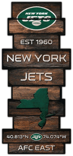 Fan Creations Wall Decor New York Jets Wood Celebration Stack