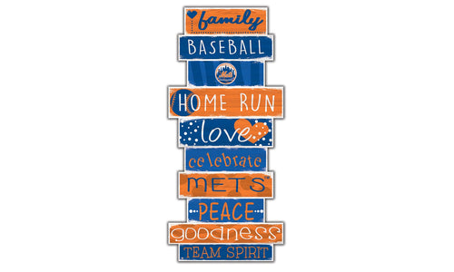 Fan Creations Wall Decor New York Mets 24in  Baseball Shaped Sign
