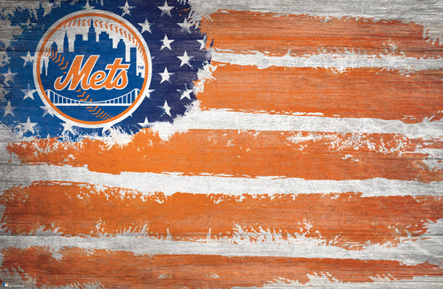 Fan Creations Home Decor New York Mets   Flag 17x26