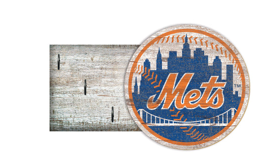 Fan Creations Wall Decor New York Mets Key Holder 6x12