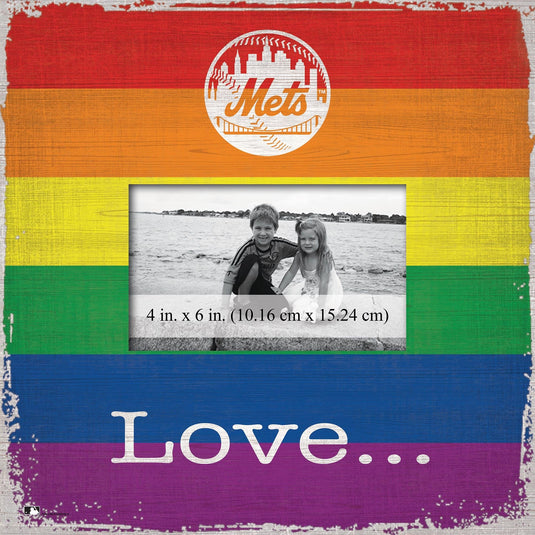 Fan Creations Home Decor New York Mets  Love Pride 10x10 Frame