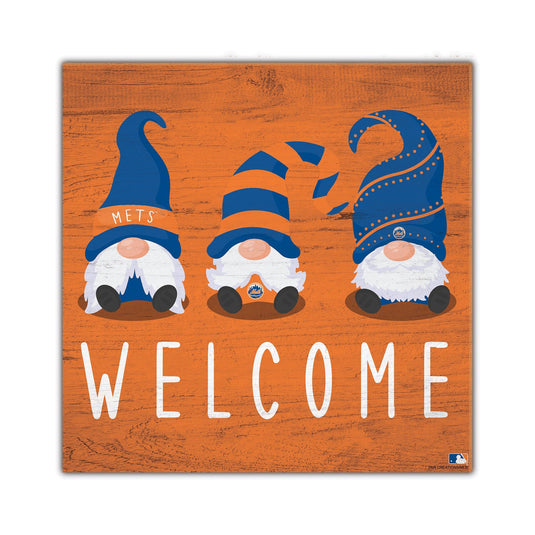 Fan Creations Home Decor New York Mets   Welcome Gnomes