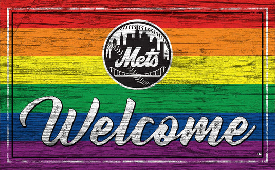 Fan Creations Home Decor New York Mets  Welcome Pride 11x19