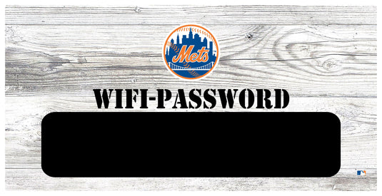 Fan Creations 6x12 Horizontal New York Mets Wifi Password 6x12 Sign
