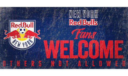 Fan Creations 6x12 Sign New York Red Bulls Fans Welcome Sign
