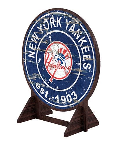 Fan Creations Desktop Stand New York Yankees Desktop Circle Logo Stand