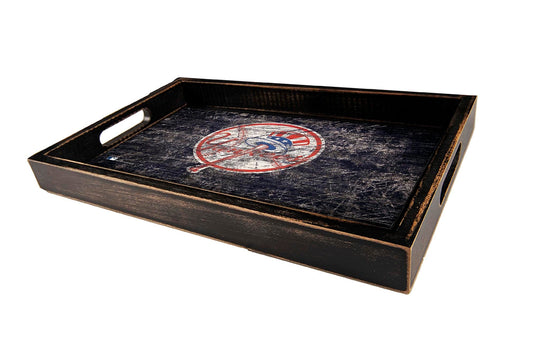 Fan Creations Home Decor New York Yankees  Distressed Team Tray With Team Colors