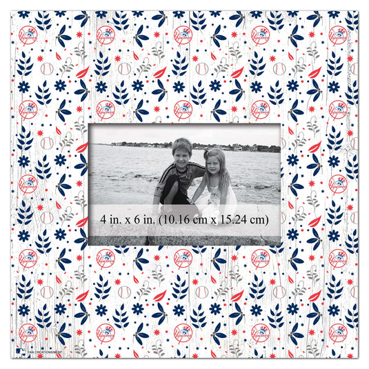 Fan Creations Home Decor New York Yankees  Floral Pattern 10x10 Frame