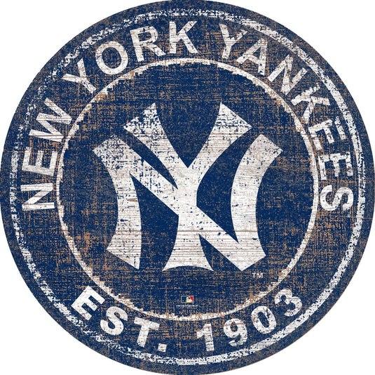 Fan Creations Home Decor New York Yankees Heritage Logo Round