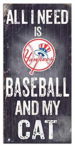 Fan Creations 6x12 Sign New York Yankees My Cat 6x12 Sign