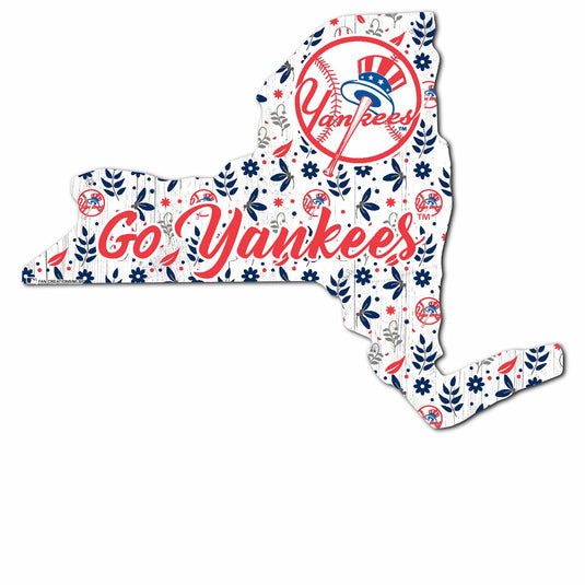 Fan Creations Wall Decor New York Yankees State Sign 24in