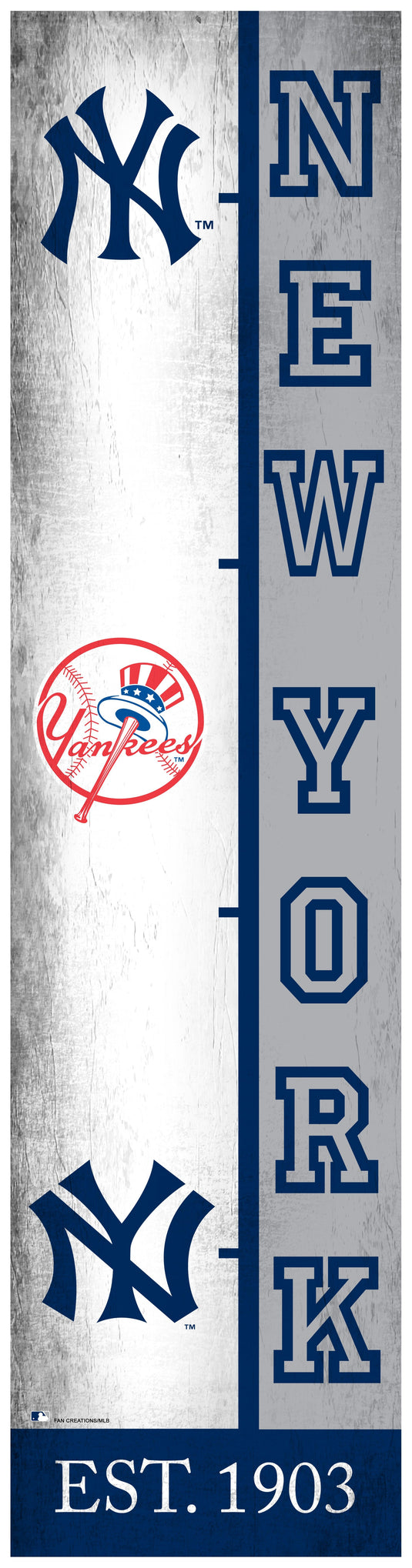 New York Yankees Team Logo Progression 6x24 – Fan Creations GA