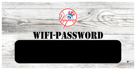 Fan Creations 6x12 Horizontal New York Yankees Wifi Password 6x12 Sign