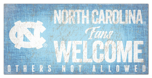 Fan Creations 6x12 Sign North Carolina Fans Welcome Sign