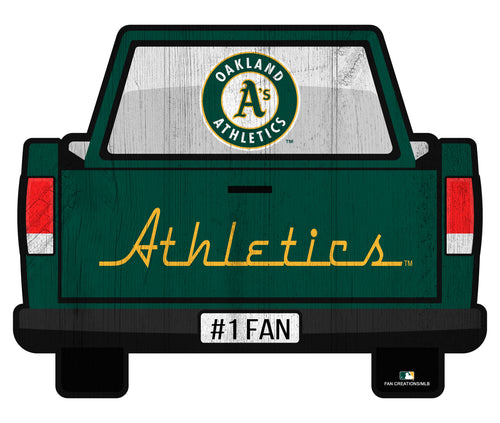 Fan Creations Home Decor Oakland Athletics Slogan Truck Back Vintage 12in