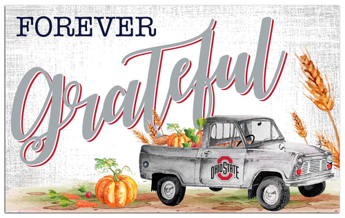 Fan Creations Holiday Home Decor Ohio State Forever Grateful 11x19