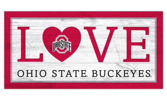 Fan Creations 6x12 Sign Ohio State Love 6x12 Sign