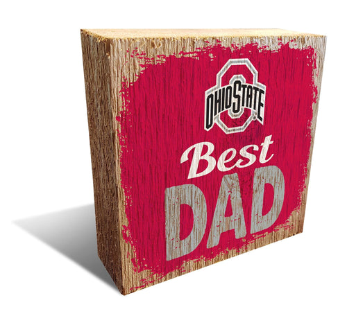 Fan Creations Desktop Stand Ohio State University Best Dad Block