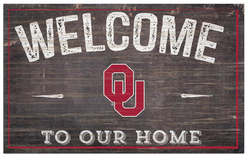 Fan Creations Home Decor Oklahoma  11x19in Welcome Sign