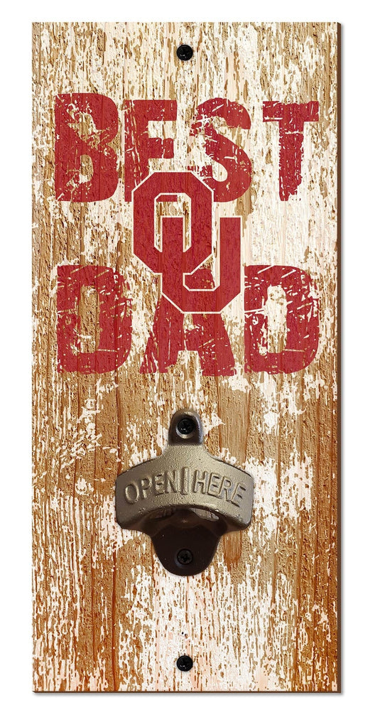 Fan Creations Home Decor Oklahoma  Best Dad Bottle Opener