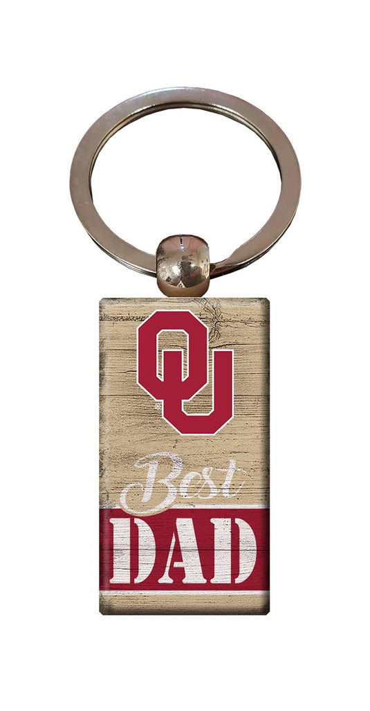 Fan Creations Home Decor Oklahoma  Best Dad Keychain