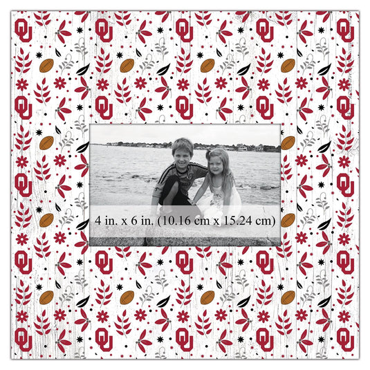 Fan Creations Home Decor Oklahoma  Floral Pattern 10x10 Frame