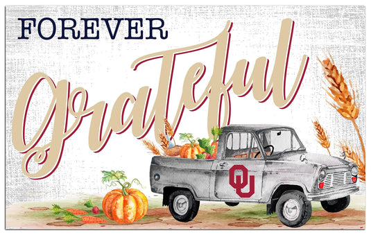Fan Creations Holiday Home Decor Oklahoma Forever Grateful 11x19