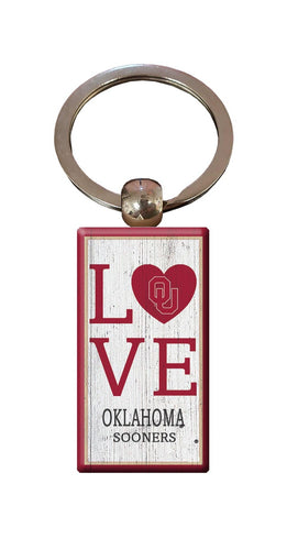Fan Creations Home Decor Oklahoma  Love Keychain
