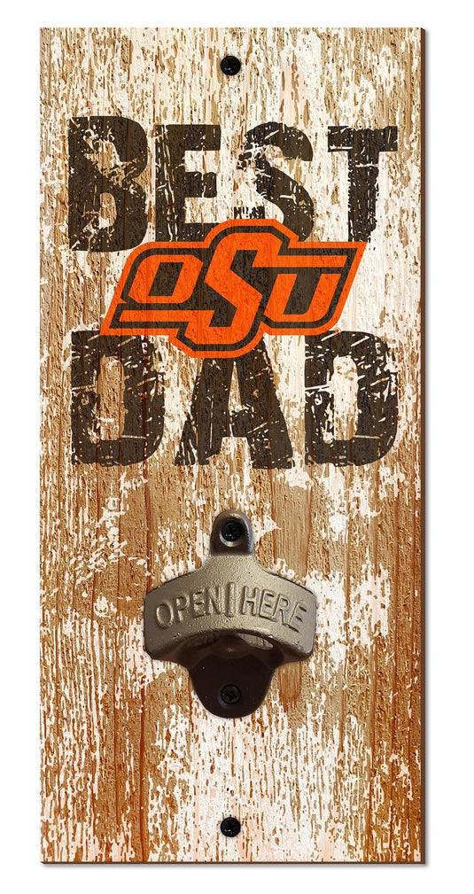 Fan Creations Home Decor Oklahoma State  Best Dad Bottle Opener