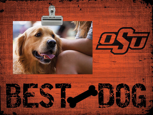 Fan Creations Desktop Stand Oklahoma State Best Dog Clip Frame