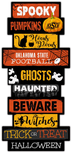 Fan Creations Home Decor Oklahoma State Halloween Celebration Stack