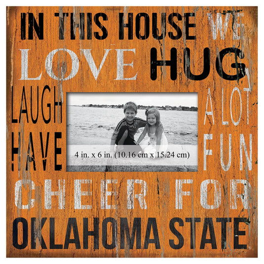 Fan Creations Home Decor Oklahoma State  In This House 10x10 Frame