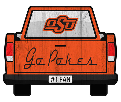 Fan Creations Home Decor Oklahoma State Slogan Truck Back Vintage 12in