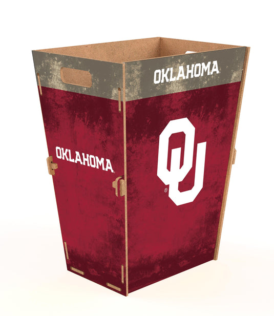 Fan Creations Decor Furniture Oklahoma Team Color Waste Bin Large