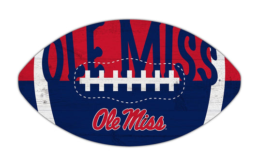Fan Creations Home Decor Ole Miss City Football 12in