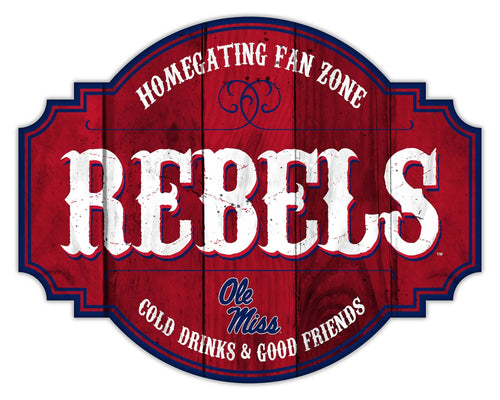 Fan Creations Home Decor Ole Miss Homegating Tavern 12in Sign