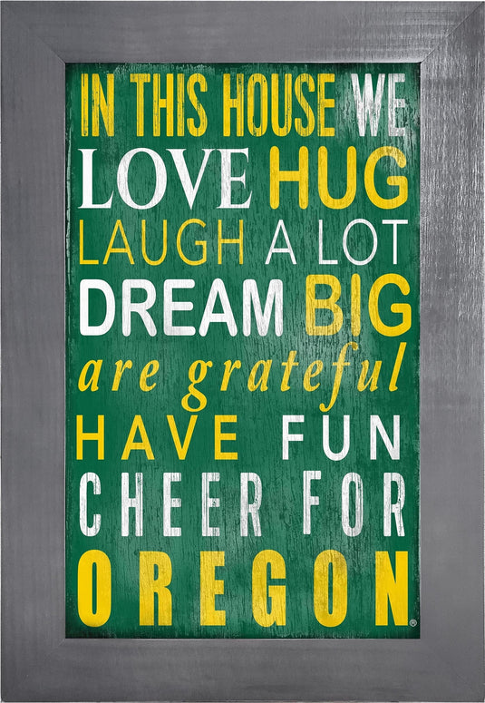 Fan Creations Home Decor Oregon   Color In This House 11x19 Framed