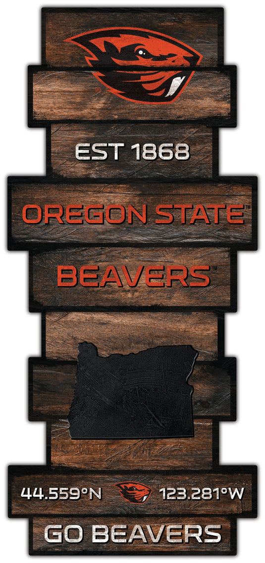 Fan Creations Wall Decor Oregon State Wood Celebration Stack