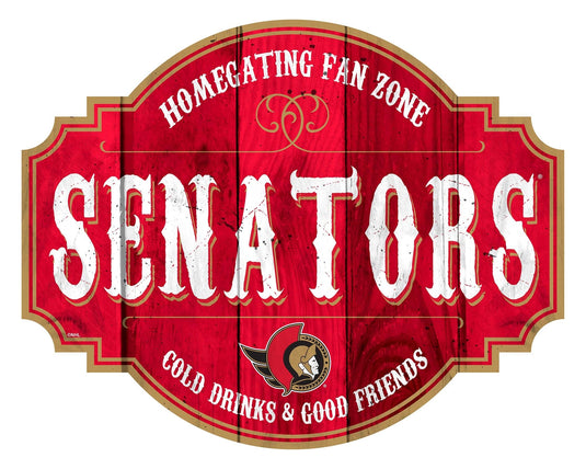 Fan Creations Home Decor Ottawa Senators Homegating Tavern 24in Sign