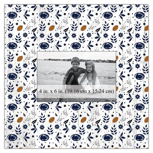 Fan Creations Home Decor Penn State  Floral Pattern 10x10 Frame