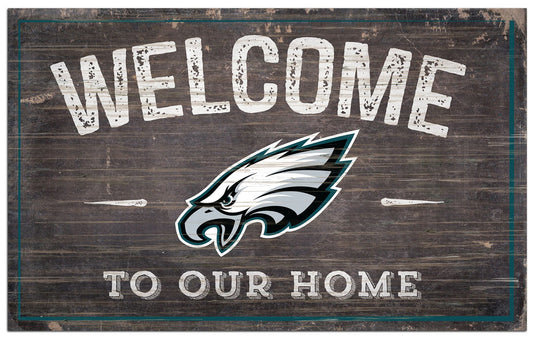 Fan Creations Home Decor Philadelphia Eagles  11x19in Welcome Sign