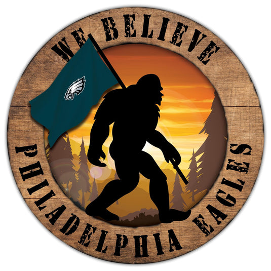 Fan Creations Wall Decor Philadelphia Eagles Bigfoot 12in Circle