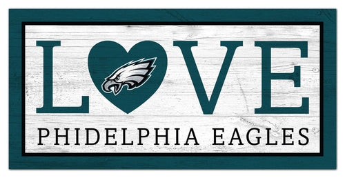 Fan Creations 6x12 Sign Philadelphia Eagles Love 6x12 Sign