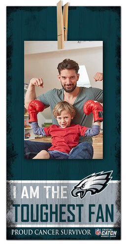 Fan Creations Home Decor Philadelphia Eagles Toughest Fan Clothespin 6x12