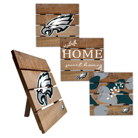 Fan Creations Home Decor Philadelphia Eagles Trivet Hot Plate Set of 4 (2221,2222,2122x2)