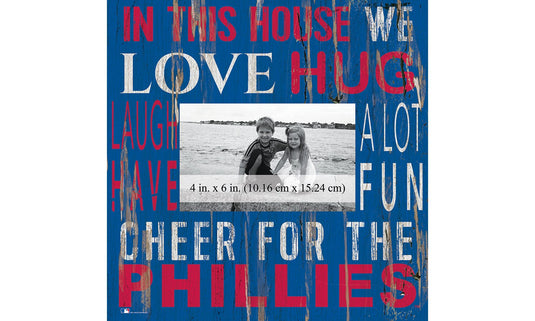 Fan Creations Home Decor Philadelphia Phillies  In This House 10x10 Frame