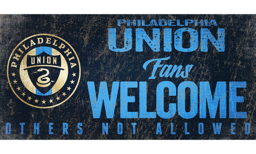 Fan Creations 6x12 Sign Philadelphia Union Fans Welcome Sign
