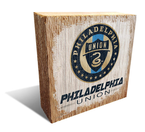 Fan Creations Desktop Stand Philadelphia Union Team Logo Block