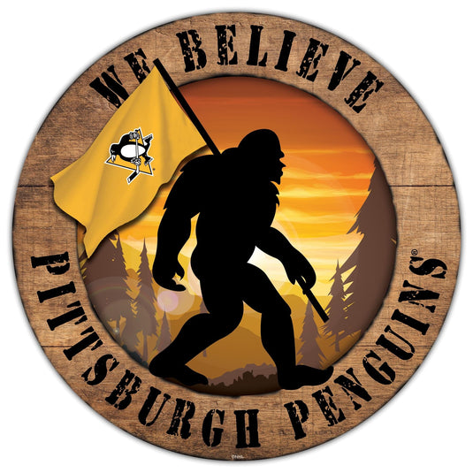 Fan Creations Wall Decor Pittsburgh Penguins Bigfoot 12in Circle