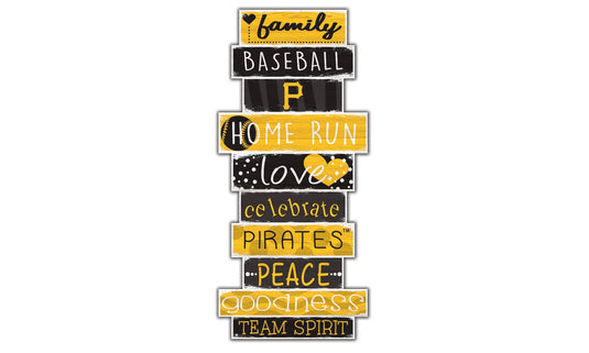 Fan Creations Wall Decor Pittsburgh Pirates Celebration Stack 24" Sign